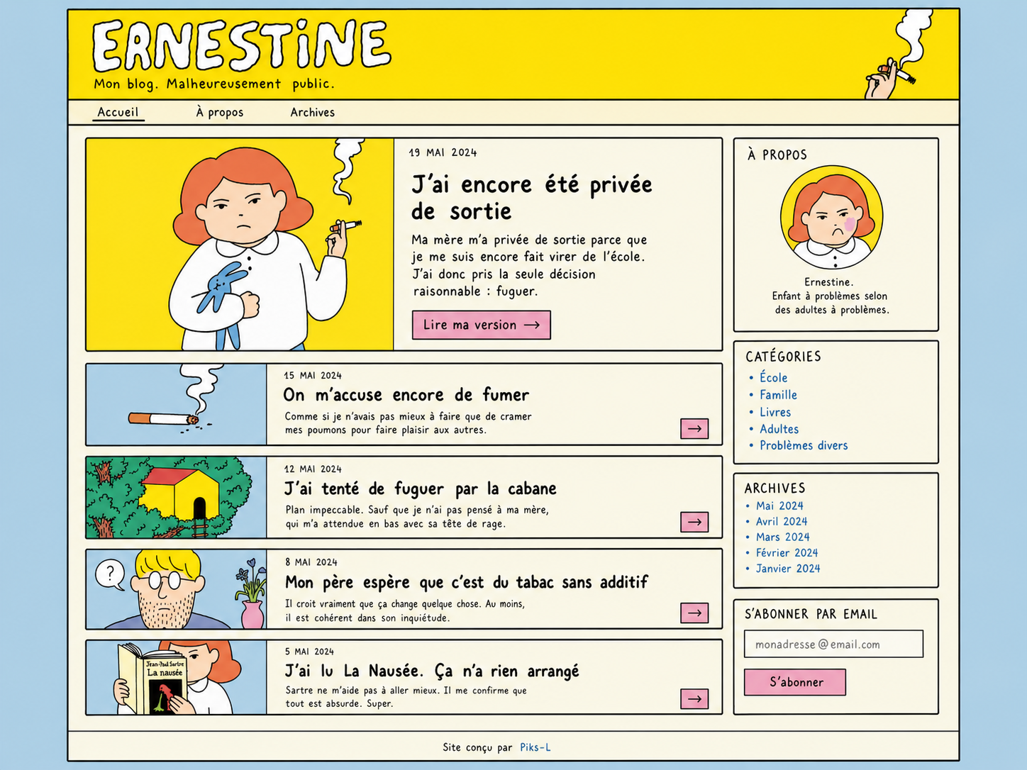 Réalisation Ernestine